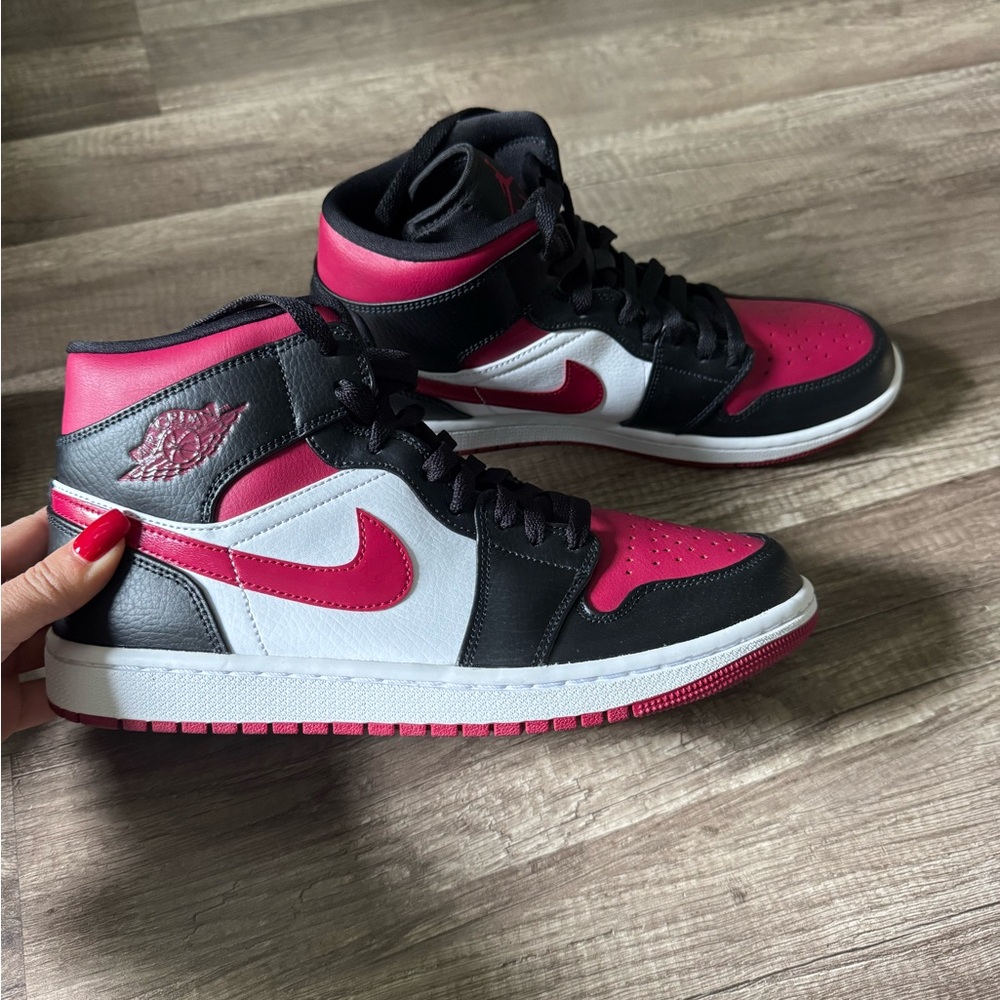 Jordan Black and Pink Sneakers